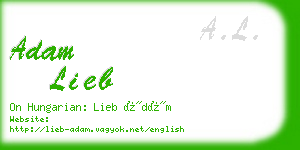 adam lieb business card